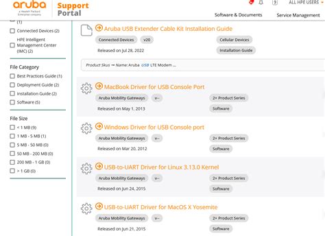 driver smart card aruba|aruba usb console drivers.